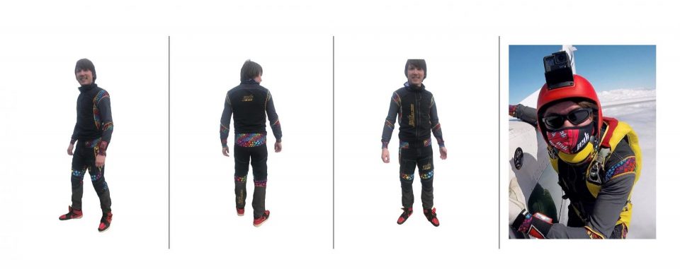 2 piece skydiving suit